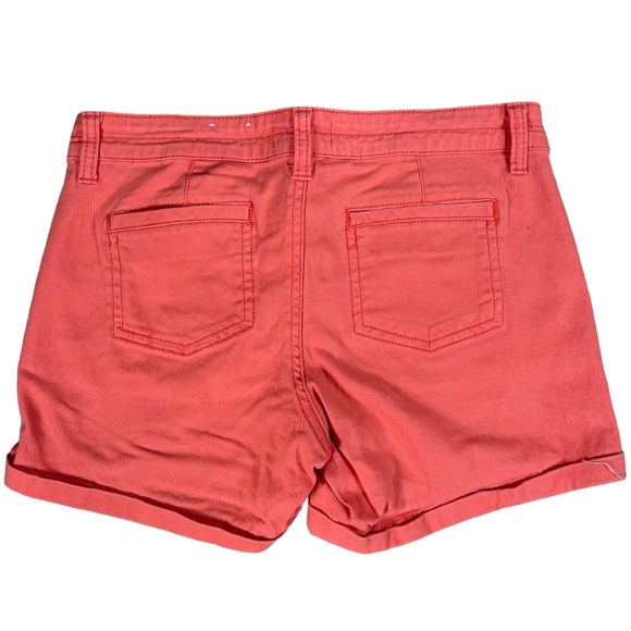 Wallflower & So size 3 shorts with rolled cuffs, 1 jean, 1 coral/orange, EUC - Picture 4 of 16